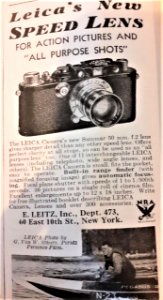 1930s Leica advert in Time magazine