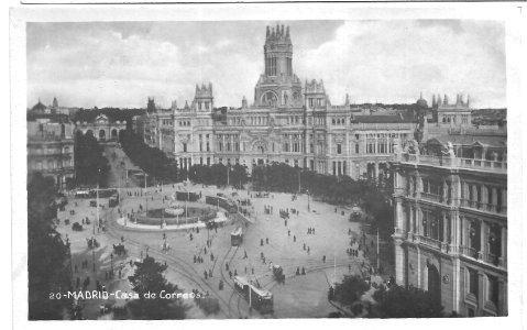 1931-10-18-Madrid- Plaza-de-Cibeles photo
