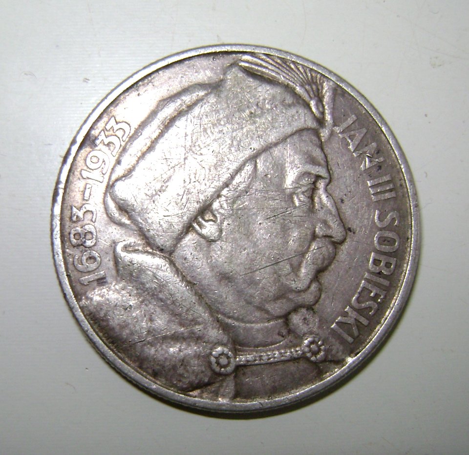 1933 10-złotych coin obverse with John III Sobieski