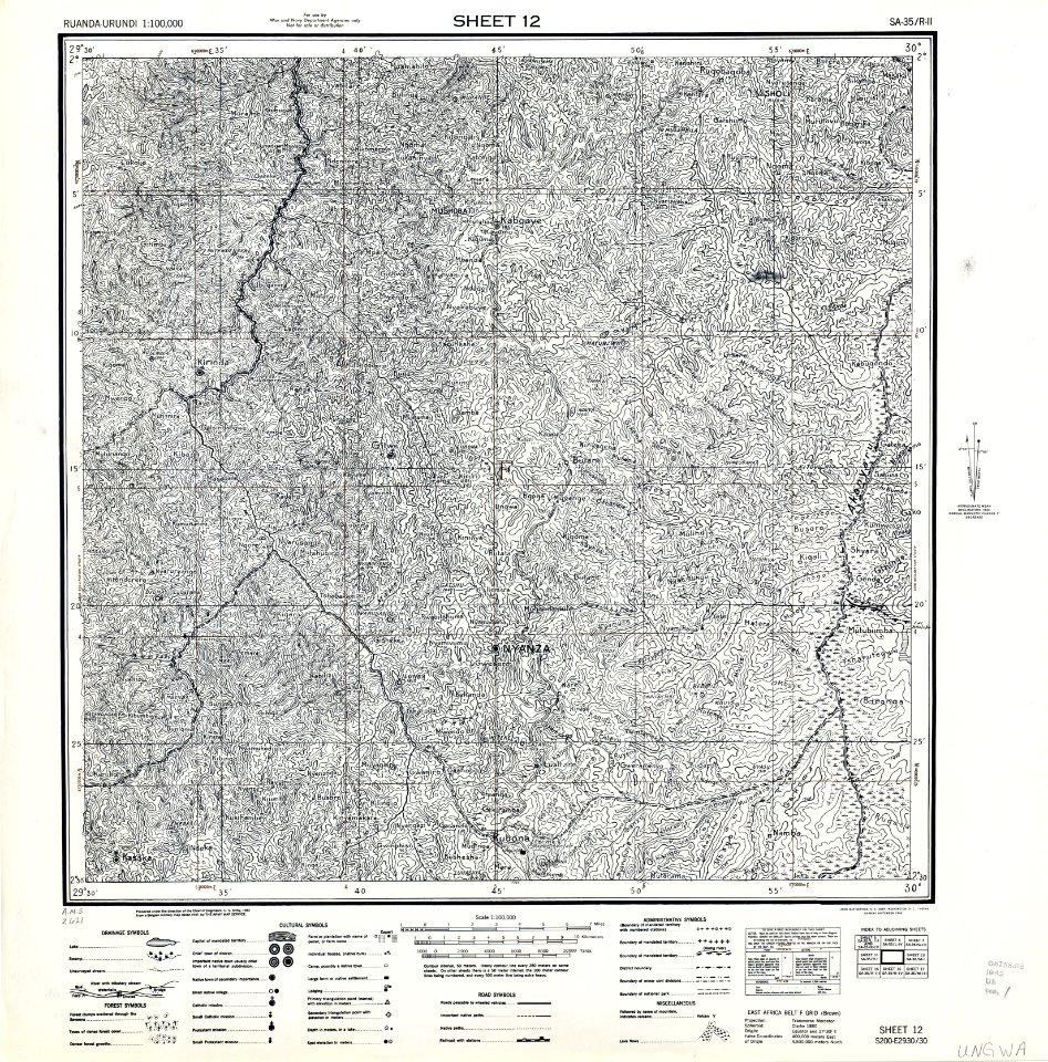 1942 Nyanza map Ruanda Urundi txu-oclc-8161454-sheet12 ungwa