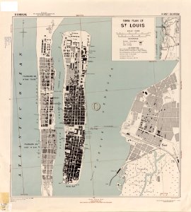 1942 Saint Louis Senegal map US Army