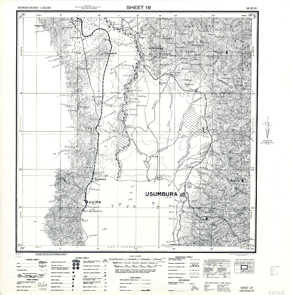 1942 Usumbura map Ruanda Urundi txu-oclc-8161454-sheet19 kasha