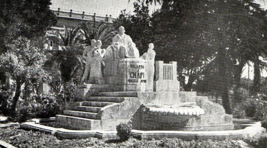 1948. Villena. Monumento a Chapí