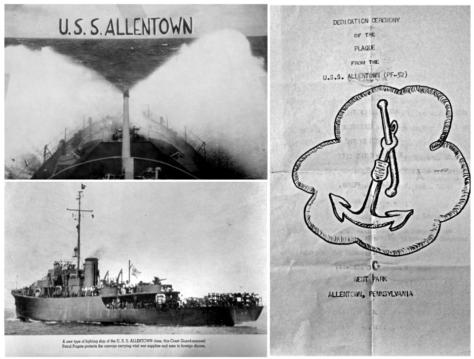 1943 - U S S Allentown Dedication Ceremony Program
