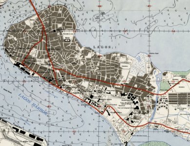 1962 Lagos Island map detail Lagos Nigeria txu-oclc-441966035-lagos-1962 photo