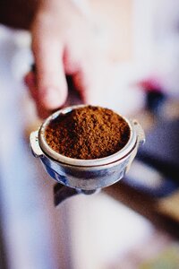 Coffee espresso grinded photo