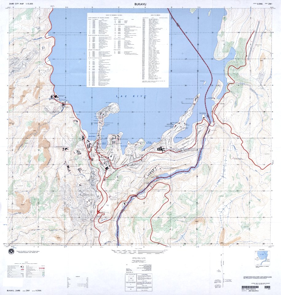 1981 map Bukavu txu-oclc-55689994