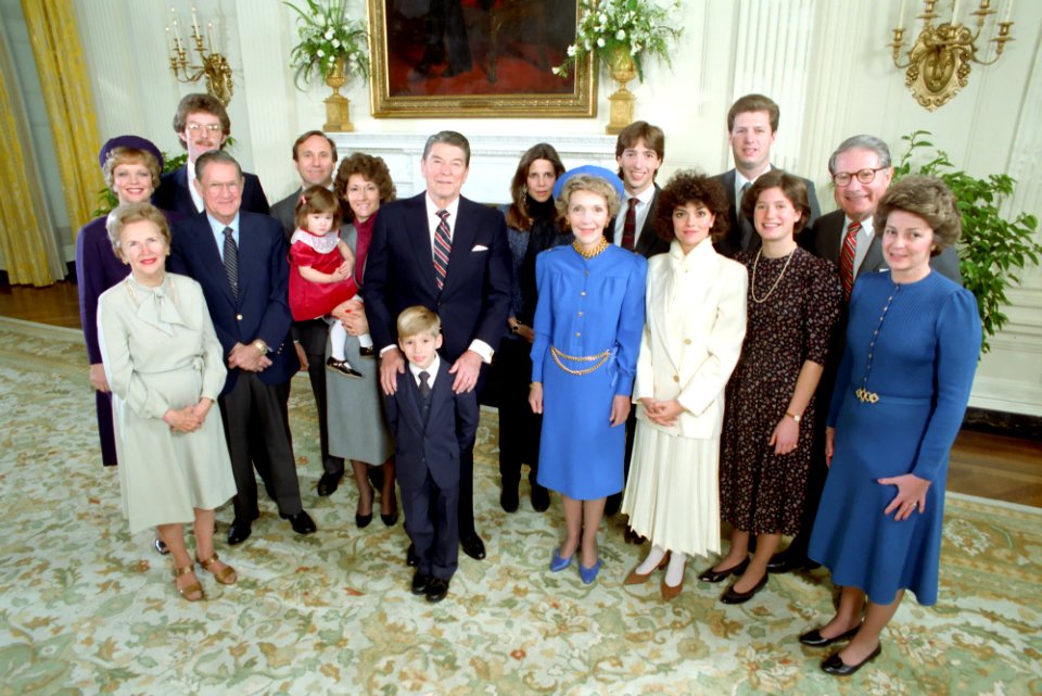 1985 Reagan Inaugural Family Photo