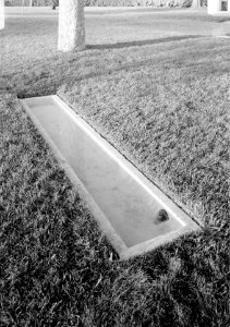 198. South Grounds; View of A. Jackson Milk Trough