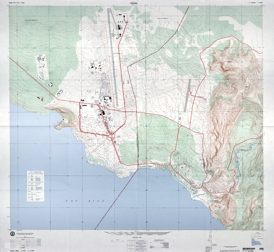 1982 Goma map Zaire txu-oclc-71754688