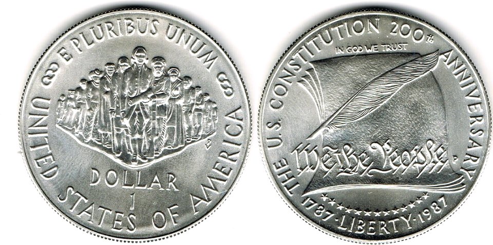 1987 US Constitution-Uncirculated Dollar