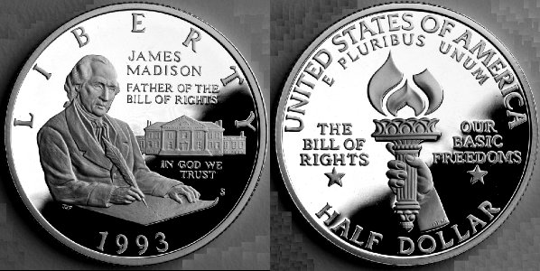 1993 Bill of Rights-Proof Half Dollar photo