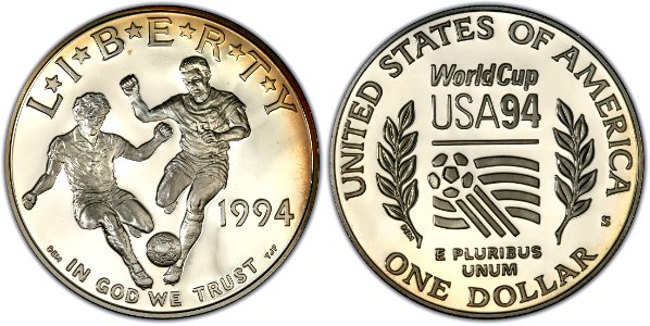 1994 World Cup-Proof Dollar photo