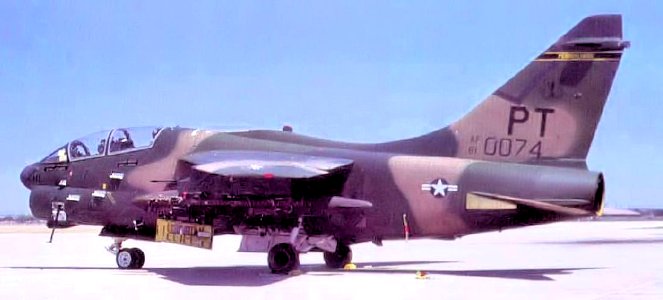 198th Tactical Fighter Squadron A-7K Corsair II 81-0074