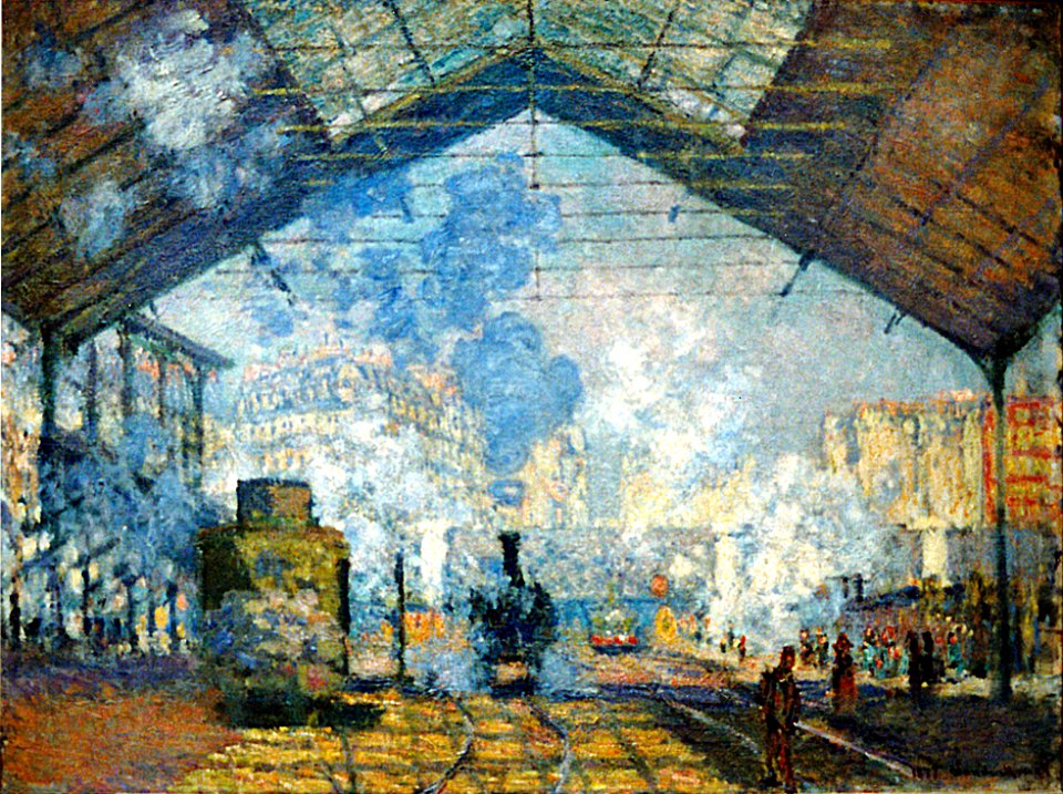 1994-04-05 - La gare Saint-Lazare - Claude Monet