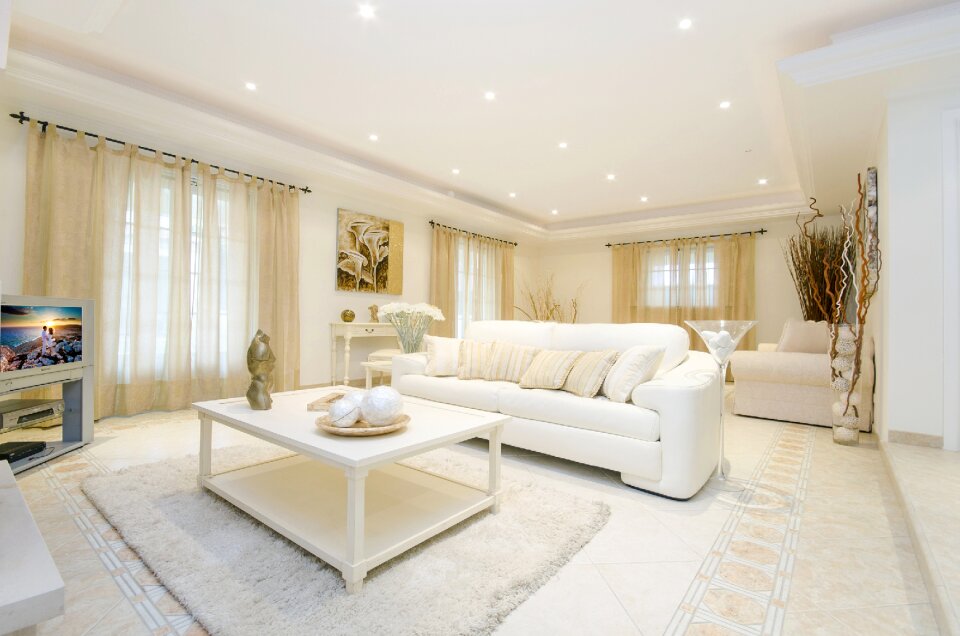 Inside sofa inside the house