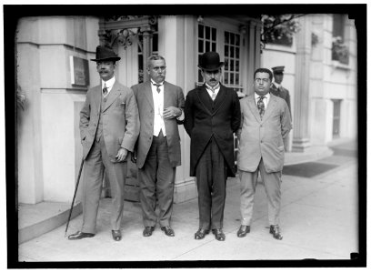 1ST PAN AMERICAN FINANCIAL CONFERENCE, WASHINGTON, D.C., MAY 1915. PANAMA- RAMON FACENE-DE; ARISTIDES ARJONA; J.A. LEFEVRE; J.E. ARJONA LCCN2016866459