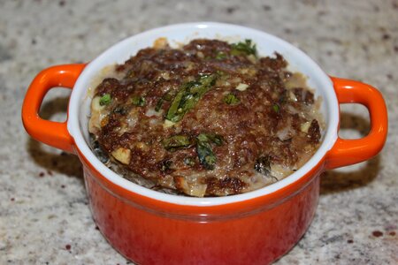 Meat pork baked