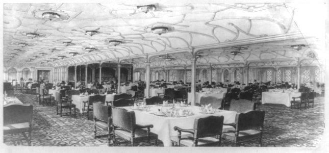 1st. class, grand dining saloon, seates (sic) 500-OLYMPIC STEAMSHIP LCCN90707556
