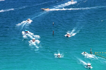 Water sea boats photo