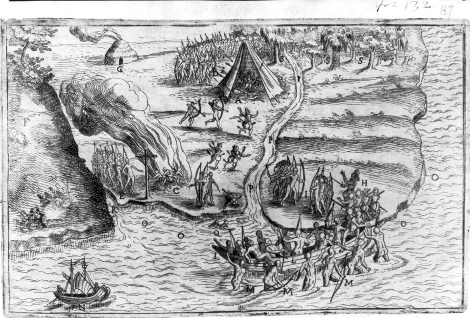 2 illus. of warfare of Canadian Indians LCCN2002699495