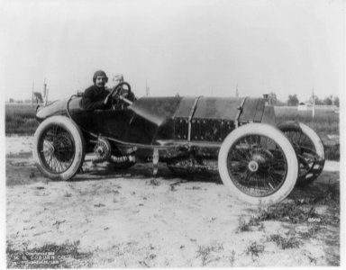 2 men in racing automobile LCCN2003671077