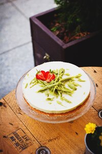 Cake stand cheesecake cold