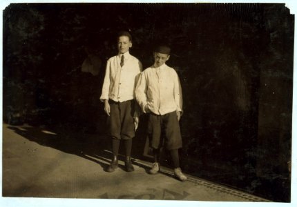 2 of the young table boys in Burke's ice cream parlor. LOC nclc.04980