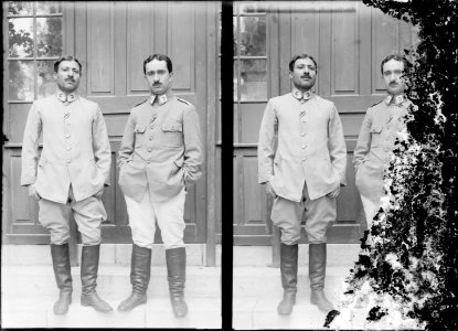 2 Red Cresc. (i.e., Red Crescent) officers LOC matpc.08149