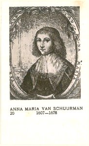 20 Anna maria van Schuurman, 1607-1678