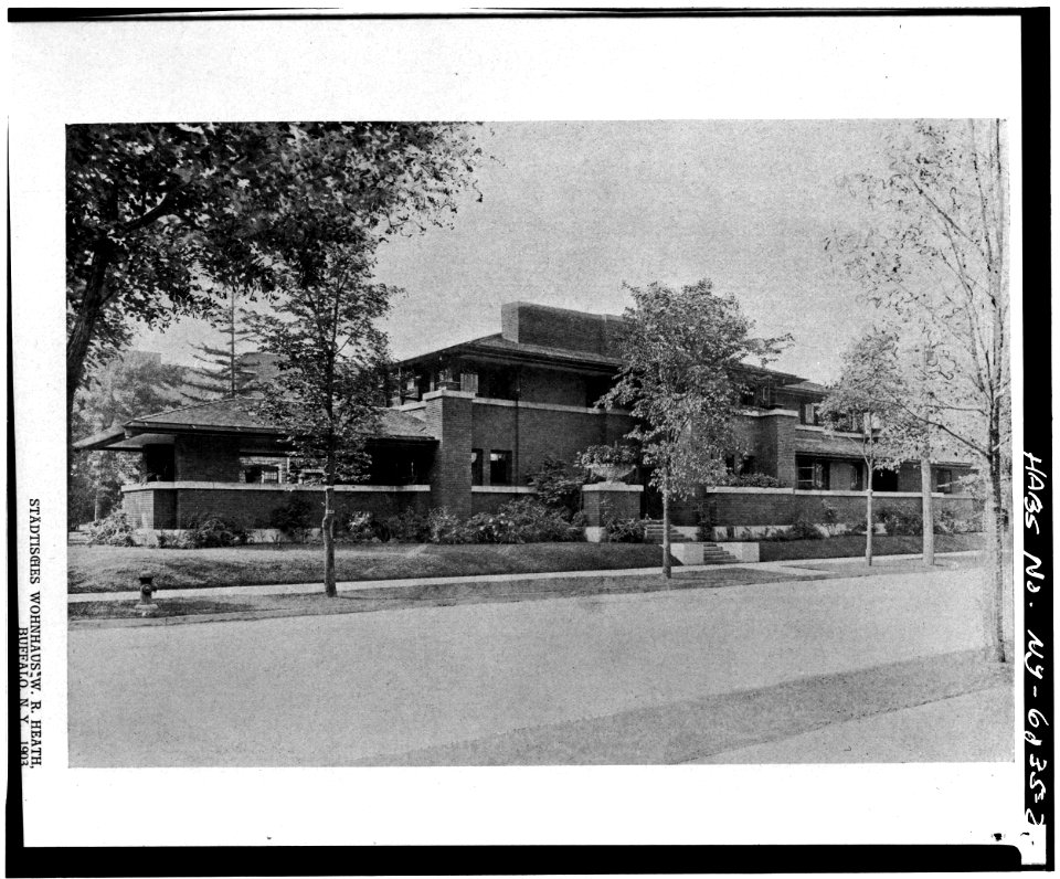 2. PLATE ^78, MAIN ELEVATION, VIEW FROM ROADWAY - W. R. Heath House, 76 Soldiers Place, Buffalo, Erie County, NY - LOC - hhh.ny0914.photos.116293p