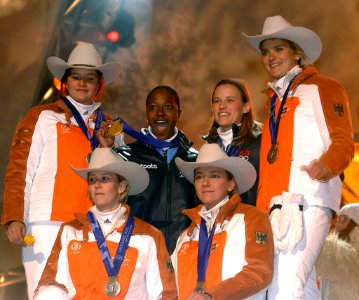 2002 Winter Olympics two-woman bobsledding medalists