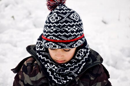Outdoor play winter cold photo