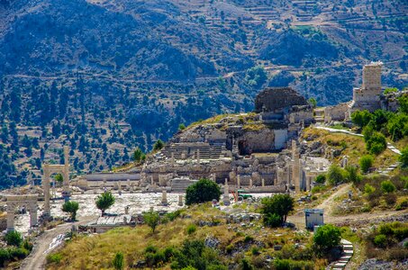 Ruins ancient city old