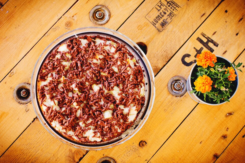 Cocoa crumble flowers
