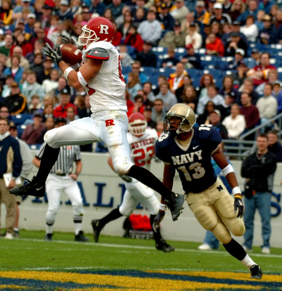 2004 Rutgers-Navy game catch