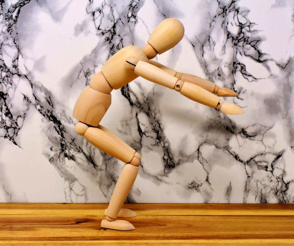 Sport funny holzfigur