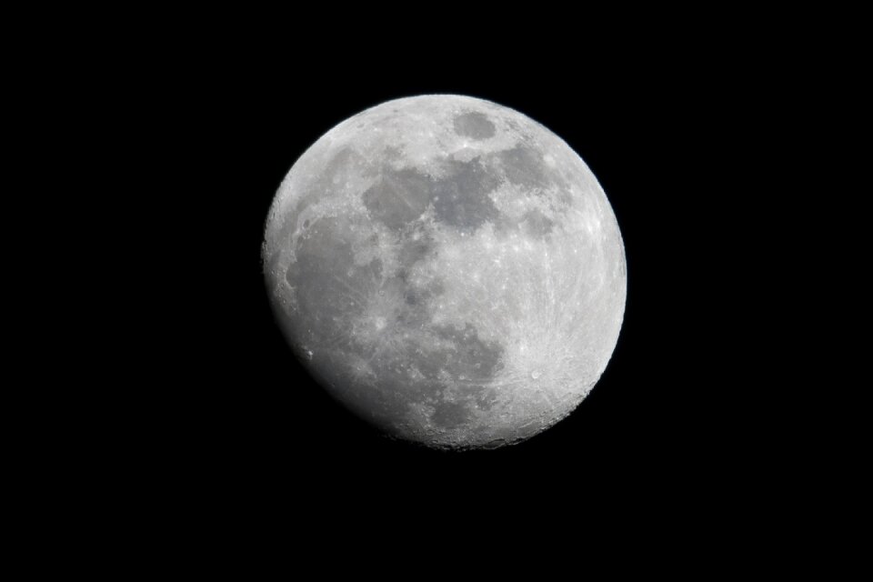 Luna full moon celestial body