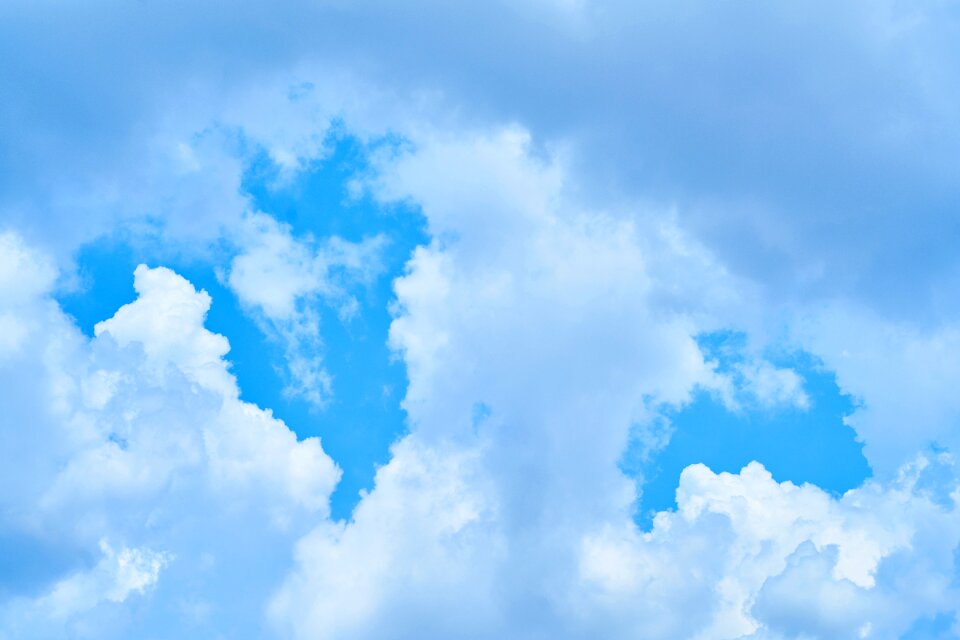Blue composition blue clouds