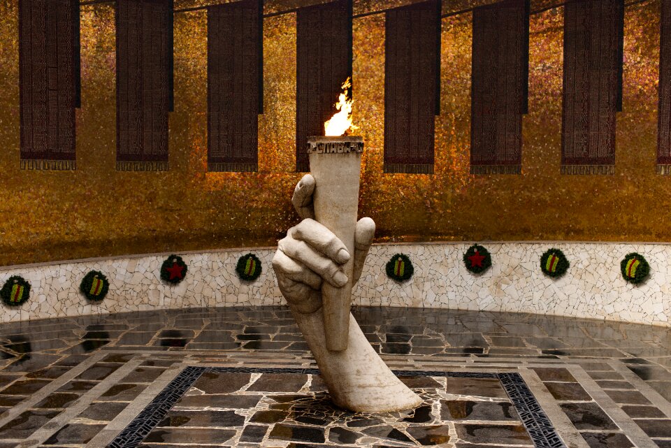 Stalingrad metro station the eternal flame memory