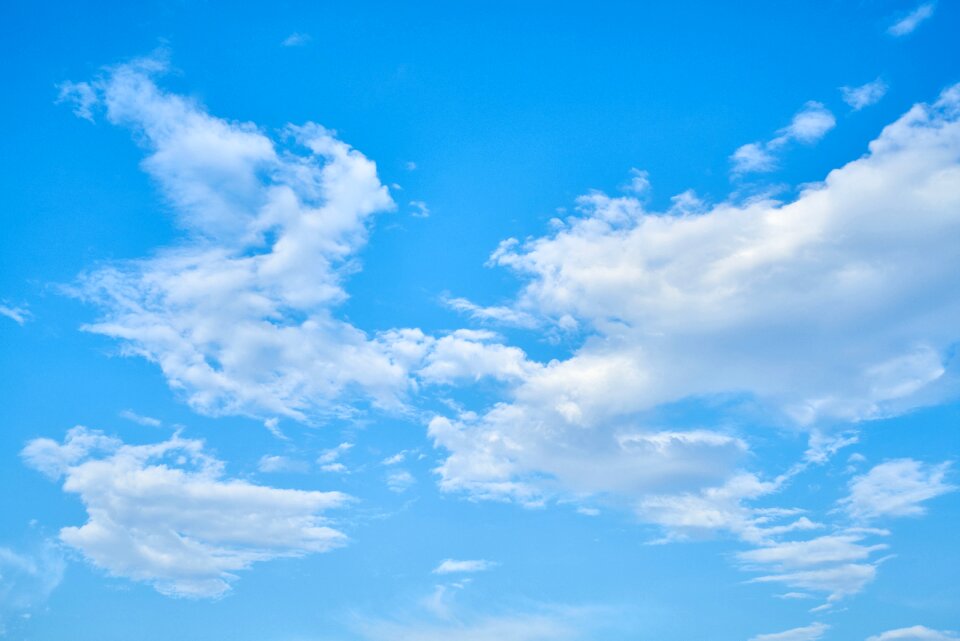 Blue background blue clouds