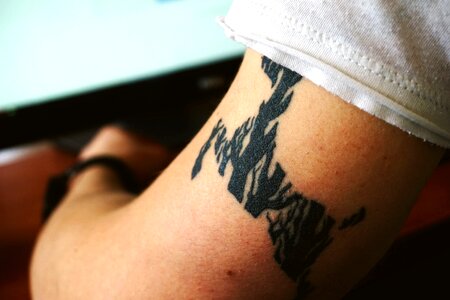 Arm skin ink photo