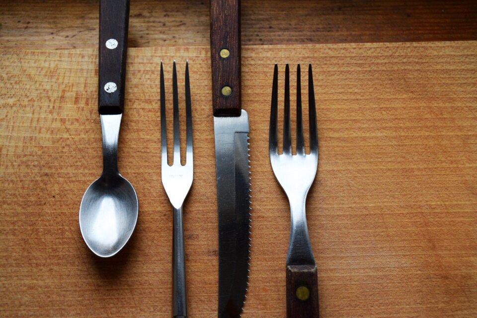 Kitchen cutlery utensils photo