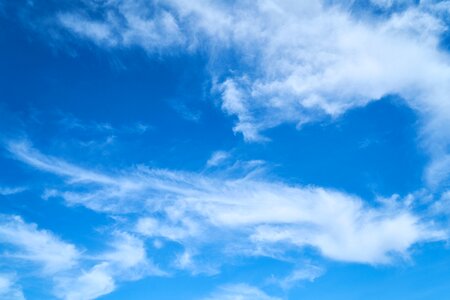 Sky blue sky blue clouds photo