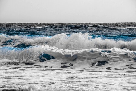 Ocean surf spray photo