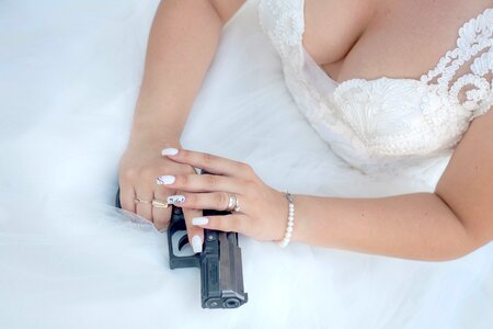 Bracelet suicide wedding photo