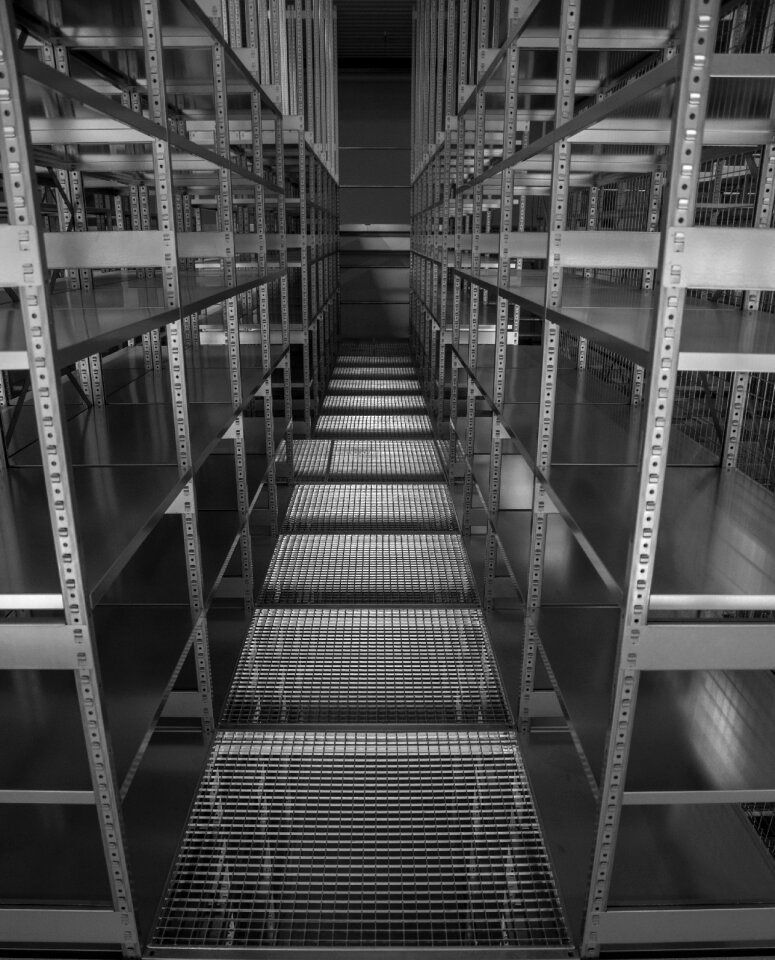 Playpens industry black and white photography