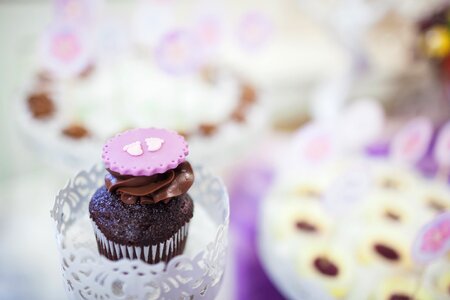 Chocolate icing dessert