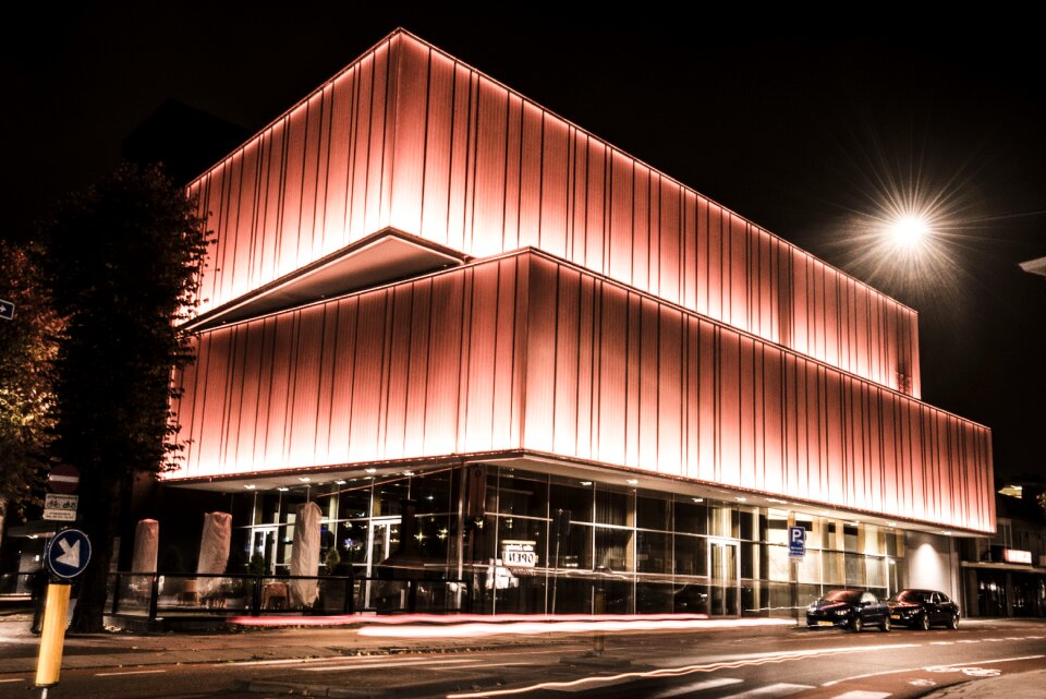 Architecture building brown theater