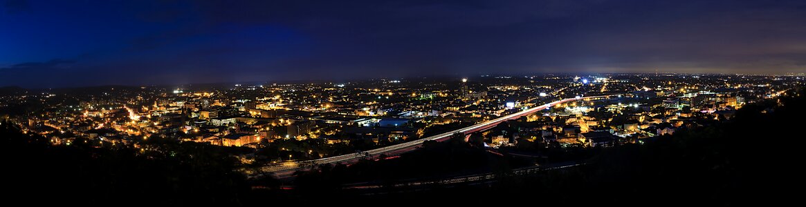 City landscape sky